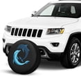 thumbnail image 2 of KAKALAD Dolphin Sign 01 Spare Tire Cover Universal Vehicle Accessories Buckle Car Tools 16”in, 2 of 6