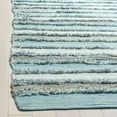 thumbnail image 5 of SAFAVIEH Montauk Coilean Striped Cotton Area Rug, Aqua/Multi, 6' x 6' Square, 5 of 8