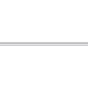 Auto Drive Silver Pin Stripe 1/4 Inch Double