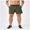 Army Green, variant on Men Sweat Shorts Fashion Solid Color Permeability for Men Training Shorts with Pocket S-2XL