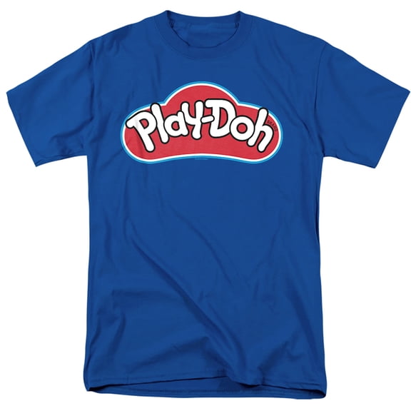 Play Doh Logo Unisex Adult T Shirt, Royal, Small