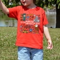 thumbnail image 4 of Happy 250 America Doodle 4th of July Family Matching T-Shirt, Cute USA 1776-2026 Patriotic Americana Tee, Unisex Cotton Shirt, 4 of 8