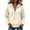 03#Beige, variant on Zip Up Hoodies Womens Oversized Soft Comfy Layering Athletic Sweatshirts with Pockets Casual Track Jacket Drawstring Long Sleeve Sweatshirt