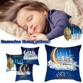 Real Silk Pillowcases Decoration Cushion Cover Gold Moon Star Eid
