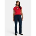 thumbnail image 2 of Valentine's Day Women’s Teddy Bears Embroidered Graphic Tee with Short Sleeves, Sizes XXS-XXL, 2 of 5