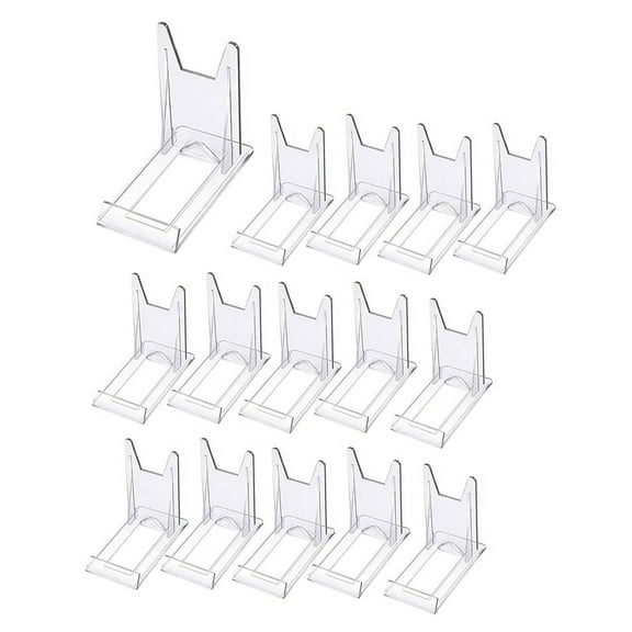 Plate Stands Plastic Display Holders Picture Plate Holders Clear Mini Easels Stands to Display Pictures o