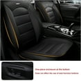 thumbnail image 6 of Maidao Car Seat Covers Leather Full Set for Mazda for Mazda5 2004-2010 5 Seats with Headrest Waterproof Front Rear Cushion Protector Black, 6 of 9