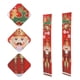 thumbnail image 2 of 1 par de pareados navideños con temática de Cascanueces, adornos decorativos para puerta., 2 of 5