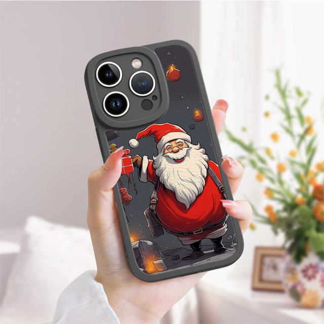 Agregue un toque de diversión y protección a su iPhone con una funda de TPU con estampado de dibujos animados simple y única