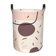 thumbnail image 2 of YFYANG Waterproof Laundry Hamper, Abstract Bohemian Line Art Laundry Basket Oxford Fabric with Handle Foldable, M, 2 of 8