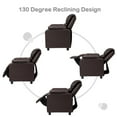 thumbnail image 5 of Gymax Deluxe Padded Kids Sofa Armchair Recliner Headrest Children w/ Storage Arm Brown, 5 of 9
