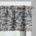 thumbnail image 3 of Ambesonne Surfboard Valance Pack of 2, Exotic Waters Fun, 42"X18", Tan Teal Mauve, 3 of 5