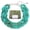 Aqua_Sky, variant on Bocar Large Acrylic Cuban Choker Necklace for Women 20 inch in White Gold