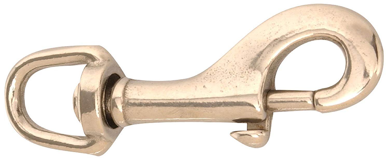 Campbell T7631304 Swiveling Bolt Snap, Stainless Steel, Polished, 1/2