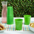 thumbnail image 2 of BLUE PANDA 16 Oz Lime Green Stadium Cups - Plastic Cups Reusable & Dishwasher Safe - Party Favor Tumblers & Green Plastic Cup - 24 Count, 2 of 5