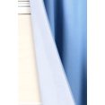 thumbnail image 2 of 1 Ensemble Rideau de Fenêtre Texture Lisse en Microfibre Doublé Poche pour Tringle Occultant 63 Pouces R64 (Bleu Bébé), 2 of 2