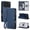 Blue, variant on Sanwo for iPhone 18 Pro Wallet Case with RFID Blocking, Card Holder & Cash Slot, PU Leather Flip Cover with Wrist Strap,Shockproof Protective Case, Purple