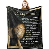 Gifts for Brother Blanket Gifts from Sister to Brother Birthday Gifts for Men Birthday Gifts for Brother Gifts from Sister for Brother Lion Blanket Gift for Brother 60"x50"