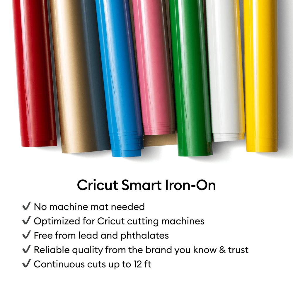 Cricut® Smart Iron-On™ Glitter (13 in x 3 ft), Black, Cricut® Smart Iron-On™ Glitter (13 in x 3 ft), Black