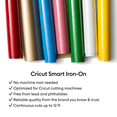 thumbnail image 3 of Vinyle de transfert thermique sans tapis Cricut® Smart Iron-On™ (90 cm), jaune, 3 of 9