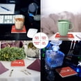 thumbnail image 2 of RYLABLUE Merry Christmas Set of 6 Coaster for Drinks, Absorbent Ceramic Stone Coasters Cup Mat with Cork Base for Home Kitchen Room Coffee Table Bar Decor, 2 of 4
