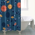 thumbnail image 4 of Waterproof Beautiful Colorful Floral Shower Curtain 72x72 Inch Boho Style Polyester Unique Shower Curtain for Bathroom Hotel Home Decor with 12 Plastic Hooks, 4 of 5