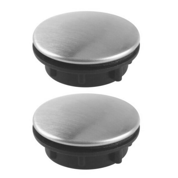 FELTECHELECTR 2 tapones para fregadero de cocina de acero inoxidable, tapa para grifo, accesorios para lavabo