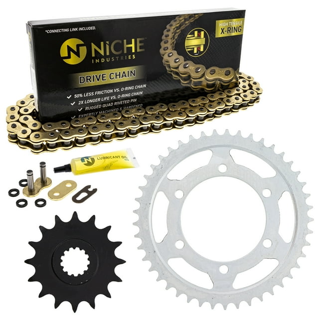 Niche Chaîne de Pignon pour Yamaha YZF-R6 16/45T 525 X-Ring Moto MK1004920