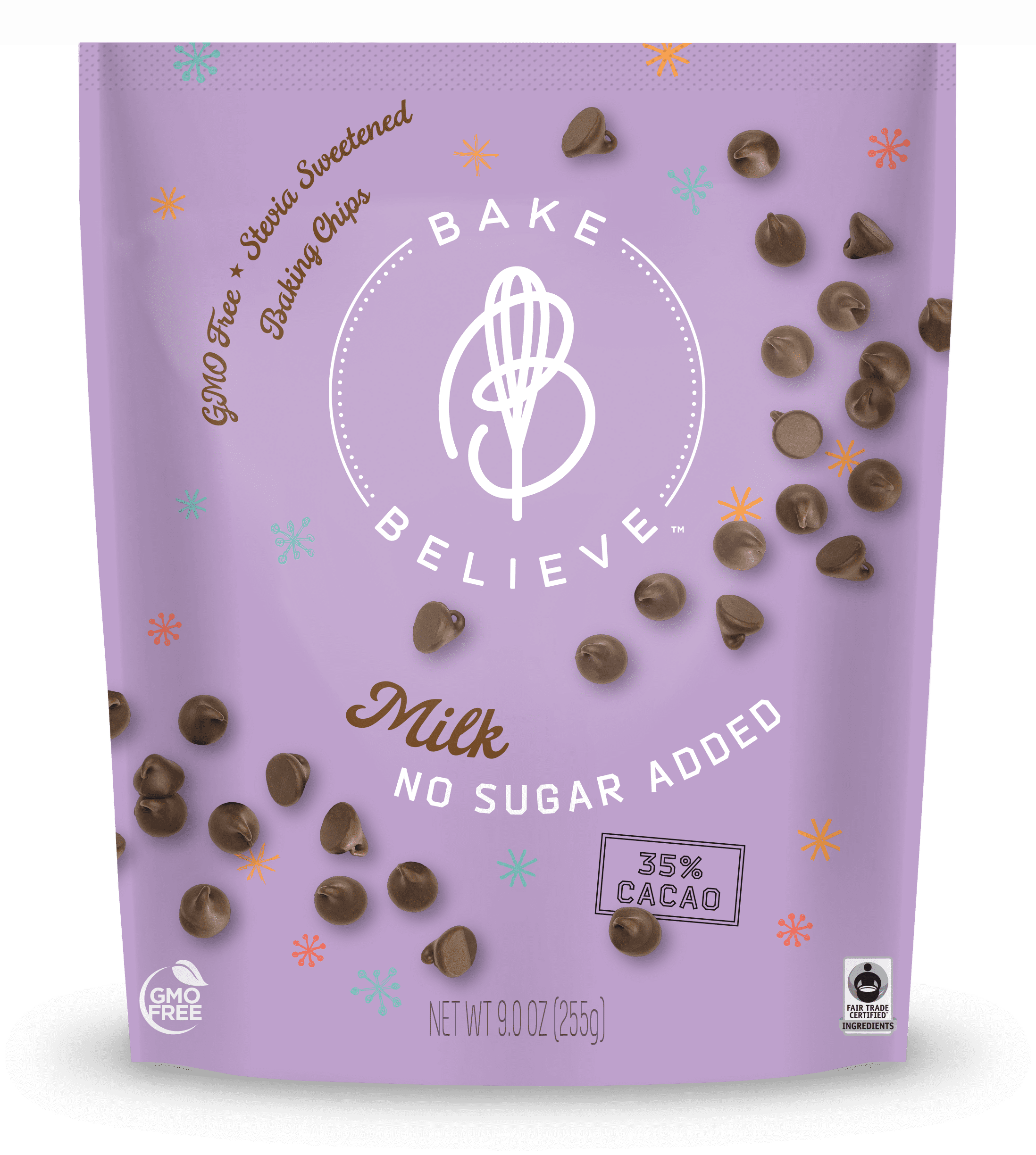 Bake Believe, KetoFriendly, Milk Baking Chips, 9 oz