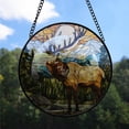 thumbnail image 2 of Customized Bull Elk Stained Glass, Bull Elk Suncatchers, Bull Elk Window Hangings, Stained Glass for Home Décor z0kmhq (Bull Elk 15), 2 of 3