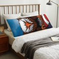 thumbnail image 5 of KLL Ultra Soft Microfiber Body Pillow Cover/Pillowcases 20"x54" with Hidden Zipper Closure-Cartoon Bald Eagle USA, 5 of 5