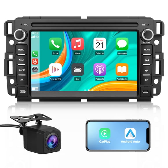 Radio para auto Vratzn Android 13 con CarPlay, GPS y Bluetooth