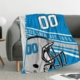 thumbnail image 3 of Carolina Throw Blanket Custom Blanket Personalized Any Name & Number Bed Tapestry Gifts for Men 40"X50", 3 of 6