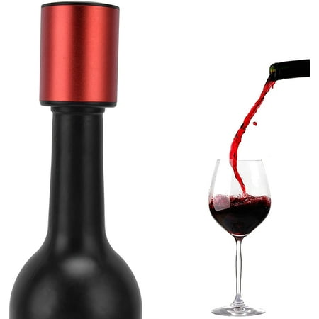 

Wine Bottle Stopper Mini Reusable Vacuum Sealer Saver Preserver for Keeping Wine(Red)