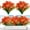 Orange 6pcs, variant on Morttic Artificial Flowers for Outdoors Plastic UV Resistant Faux Flowers Decoration Greenery Garden Shrubs,Bulk Fake Flowers in Vase (Mix Color 10pcs)