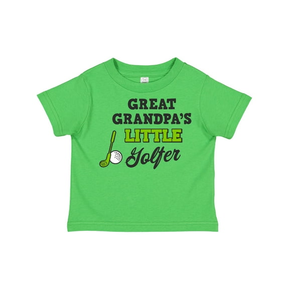 Inktastic Great Grandpas Little Golfer with Golf Club and Ball Boys or Girls Toddler T-Shirt