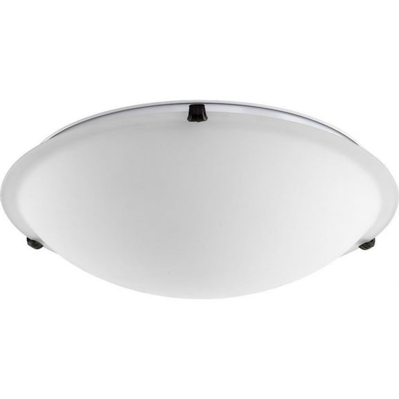 4 Light Flush Mount in Bailey Street Home Home Collection Style 20 inches Wide By 5 inches High-Oiled Bronze Finish-Satin Opal Glass Color Bailey