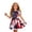 Blue-5, variant on Girls Patriotic Short Sleeve Dress With Round Neck For Celebration And Daily Wear Stylish Girls Dress Suitable For Festival Day And Events