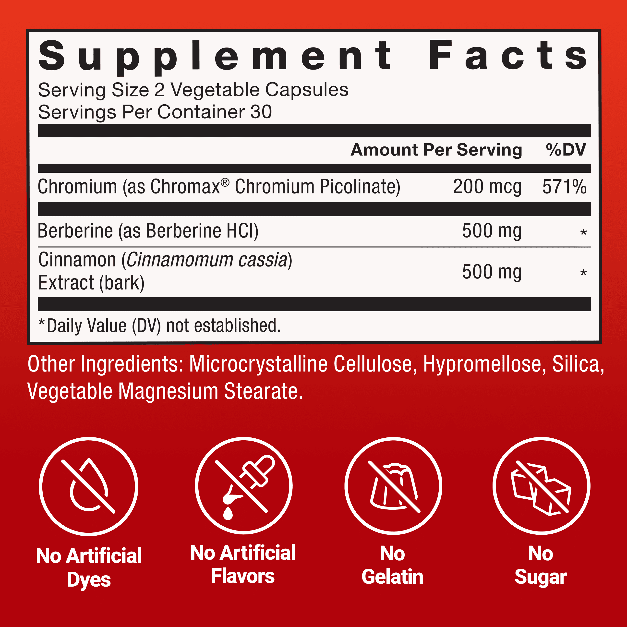 Force Factor Ultra Berberine, 500mg Berberine HCL, Cinnamon & Chromium for Metabolism Support, Weight-Loss & Healthy Glucose Levels, 60 Capsules