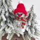 thumbnail image 2 of Bolas de discoteca con forma de muñeco de nieve y espejo Zmeidao, adornos plateados para colgar en el árbol de Navidad, decoración navideña para el hogar y fiestas., 2 of 7
