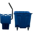 thumbnail image 4 of Carlisle 8690414 Blue 35 Quart Mop Bucket with Side Press Wringer, 4 of 8