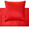 thumbnail image 4 of The HomeCentric King / Queen / Twin Red Decorative Bed Runner King 90"x18" Bed Runner WITHOUT Pillow Cover, Velvet Bed Scarf on Velvet fabric - Red Velvet Plush, 4 of 4