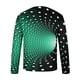 thumbnail image 4 of Blusas y camisas de manga larga con cuello redondo para hombre, estilo casual, cuello redondo, manga larga, camiseta estampada de Halloween, blusa de poliéster para hombre., 4 of 5
