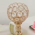 thumbnail image 3 of Candelero de mosaico BLESIY candelabros de cristal dorado 8,5x16,5cm, 3 of 6