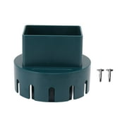 Chiyuantao Downspout Adapter Plastic Drain Adapter Replacement Downpipe Converter Connector with Screws Green S 2x3in