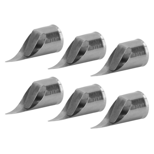Angle de Revers de Doigt, Conception de Boucle Angler de Revers de Doigt en Acier Inoxydable 6 Pcs Pointe Pointue Arrondie Conception Libre de Biseau pour Usine de Vêtement