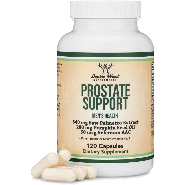Prostate Support Supplement, Supports Men's Health, 120 Capsules, Double Wood Supplements