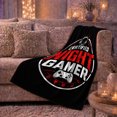 thumbnail image 6 of Certified Night Gamer Emblem, Festive Holiday Scene, Warm Flannel Blanket for Living Room and Reading Nook with Detailed Artwork, Art Lovers Christmas Gift, Festive Home Decor, 6 of 9
