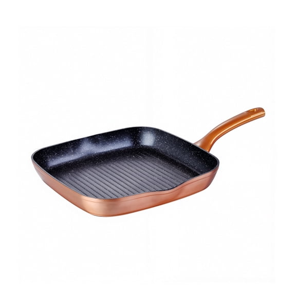 QUANSHANGJU 11 Inch Nonstick Grill Pan & Griddle Pan for Stove Tops, Aluminum Square Cooking Pan