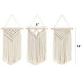 thumbnail image 7 of Holzlrgus Small Macrame Wall Hanging 3 Pack Boho Art Woven Wall Decor Home Chic Decoration for Bedroom Living Room Apartment Gallery, Christmas Gift, 8" W x 14" L, 7 of 7